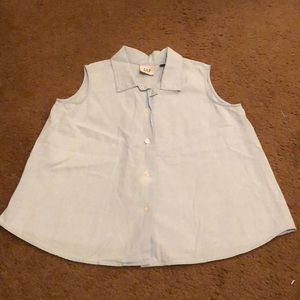 GAP Light Blue Denim Top